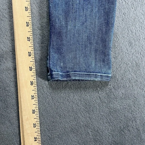 Mother Jeans Womens 25 Blue High Waisted Looker Skinny Distressed Medium Wash - Picture 7 of 11